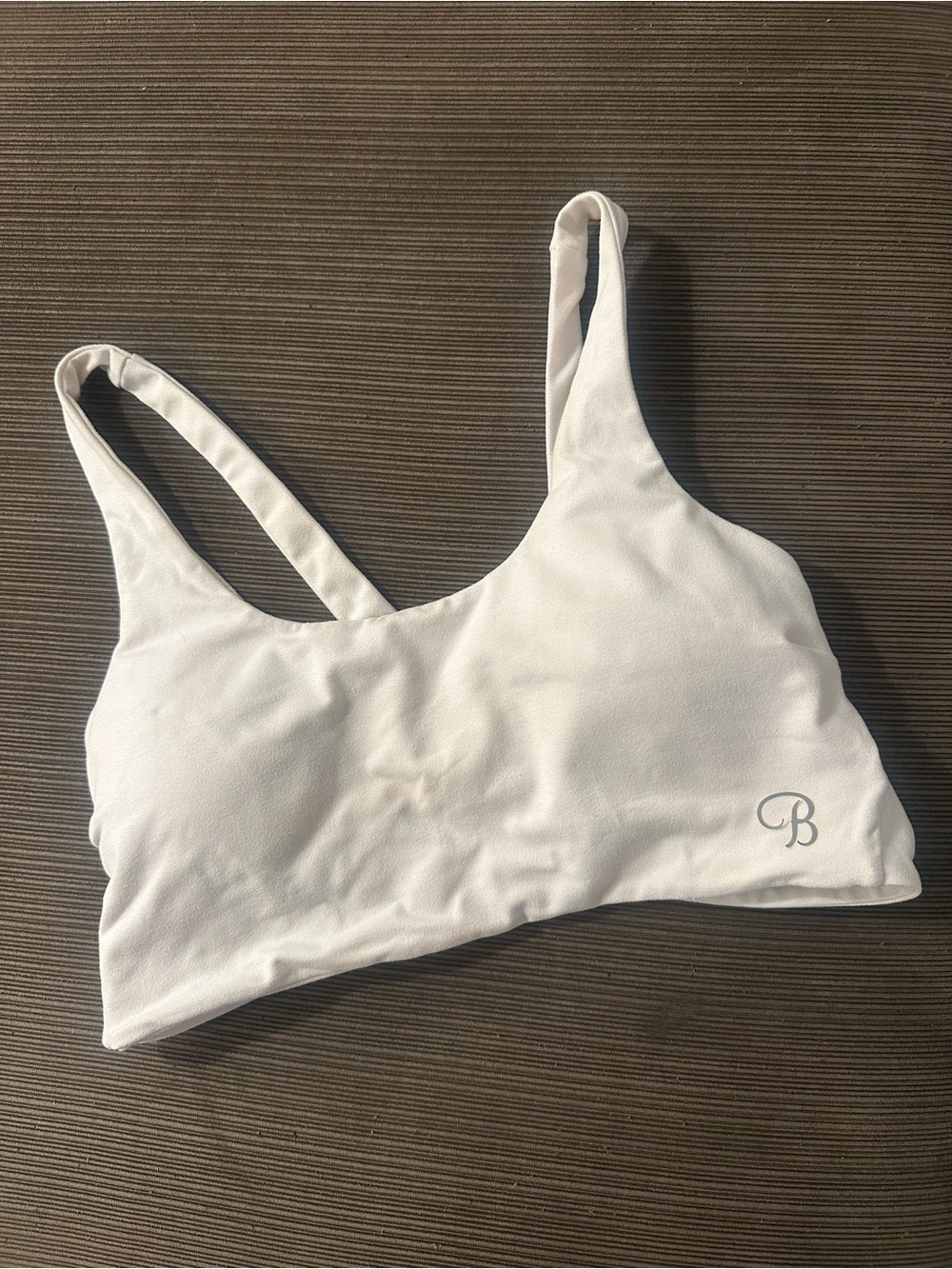 Bombshell Sportswear White Cross Back Sports Bra